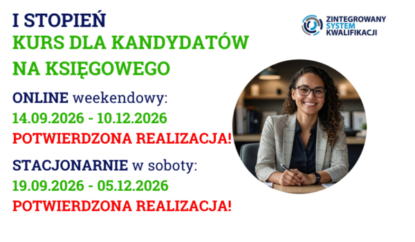 KURS DLA KANDYDATÓW NA KSIĘGOWEGO