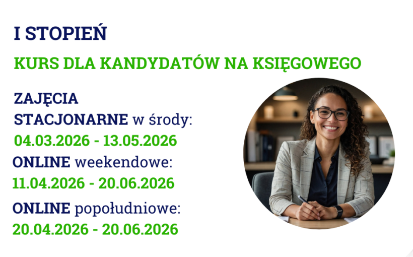 KURS DLA KANDYDATÓW NA KSIĘGOWEGO