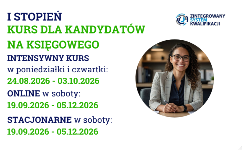 KURS DLA KANDYDATÓW NA KSIĘGOWEGO