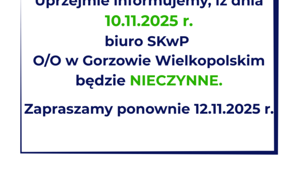 Biuro nieczynne